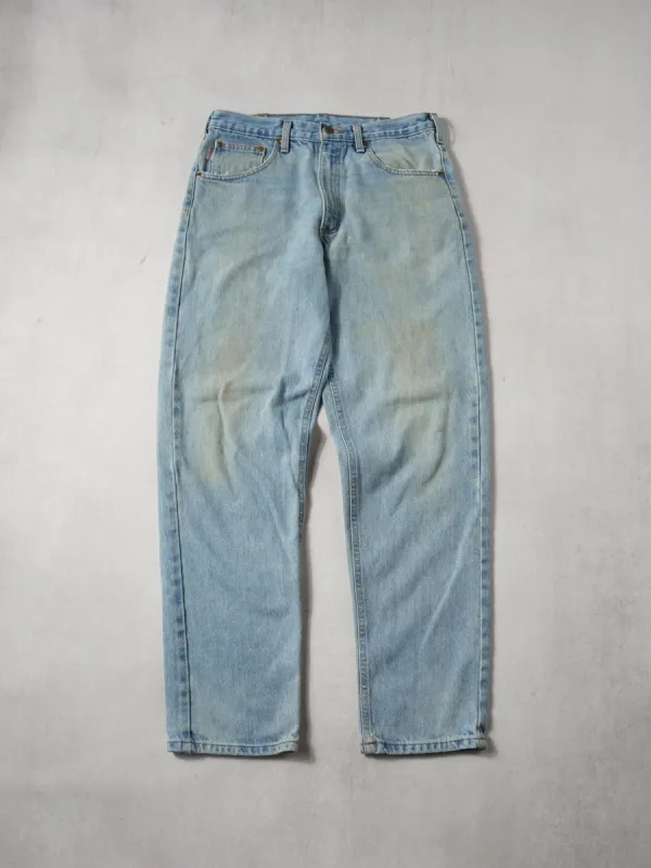Vintage 90s Light Washed Blue Carhartt Denim Jeans (32x32) sold by Rebalance Vintage