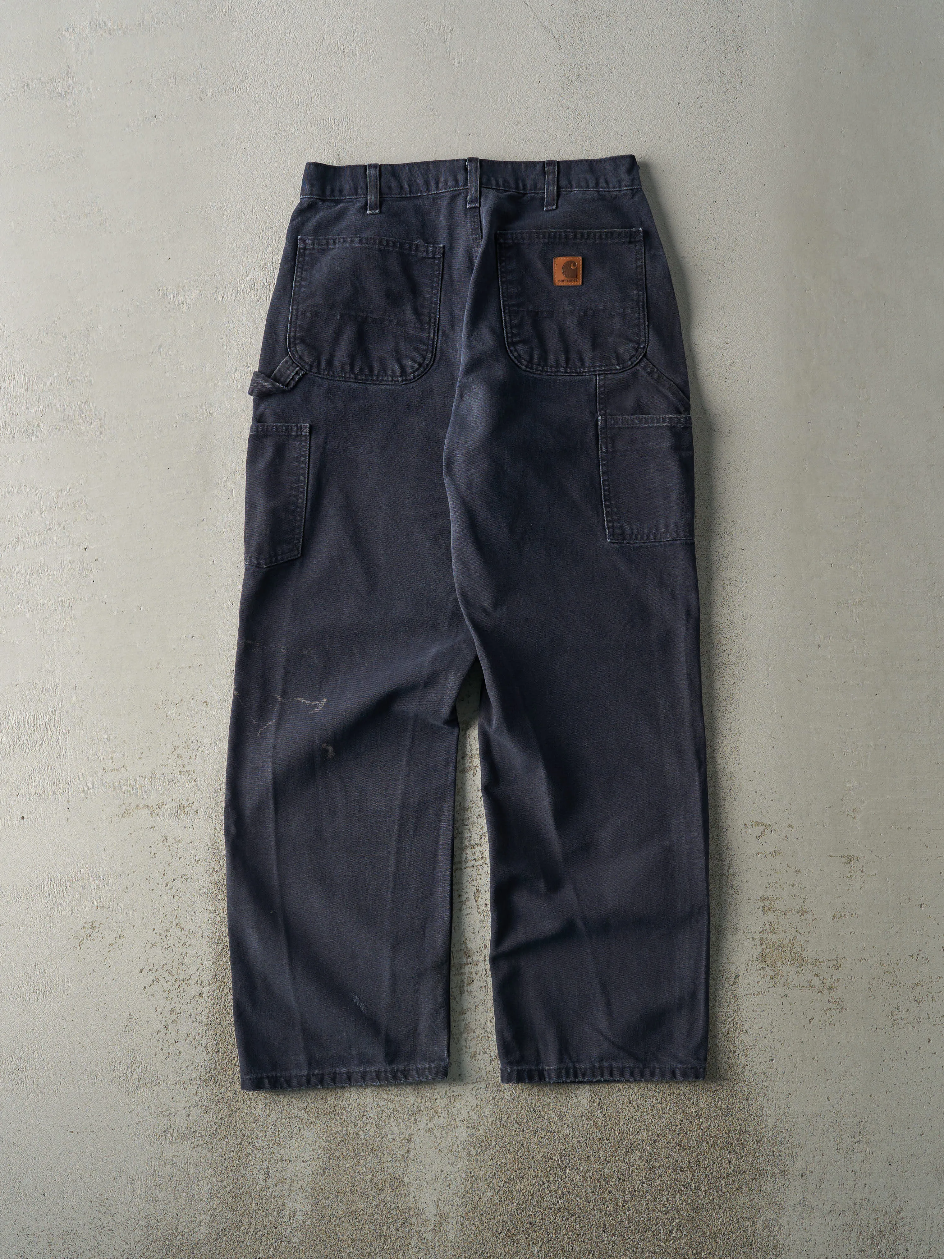 Vintage Y2K Navy Blue Carhartt Carpenter Pants (30x30.5) sold by Rebalance Vintage product image thumbnail 2