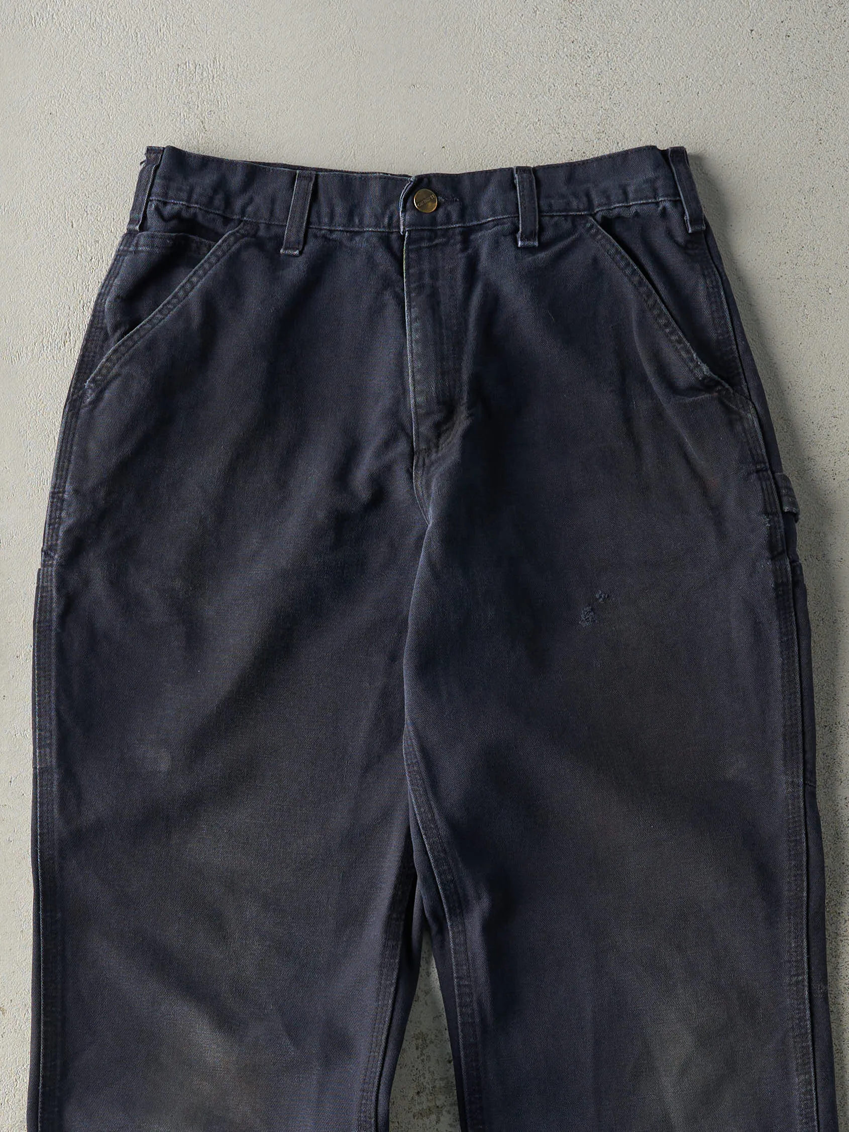 Vintage Y2K Navy Blue Carhartt Carpenter Pants (30x30.5) sold by Rebalance Vintage product image thumbnail 3