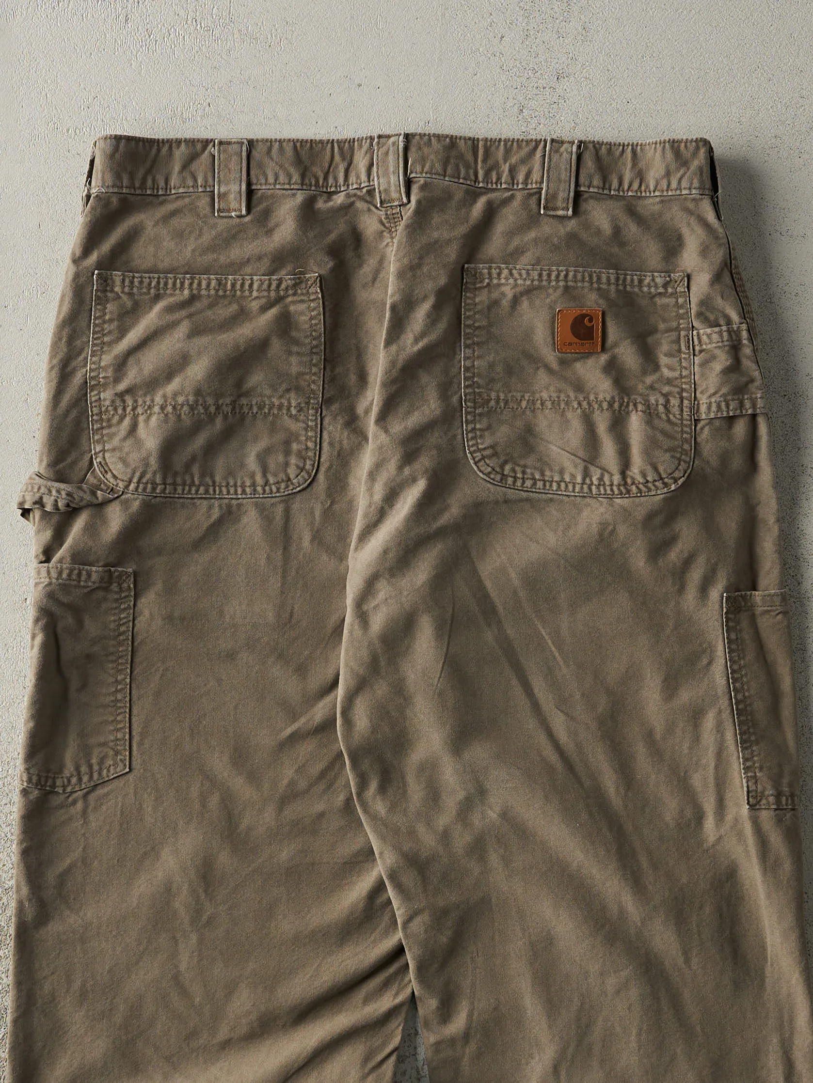 Vintage Y2K Brown Dungaree Fit Carhartt Lightweight Carpenter Pants (36x29.5) sold by Rebalance Vintage product image thumbnail 4