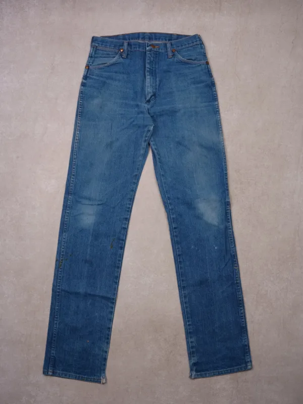 Vintage Blue Wrangler Classic Straight Leg Denim (30x35) sold by Rebalance Vintage