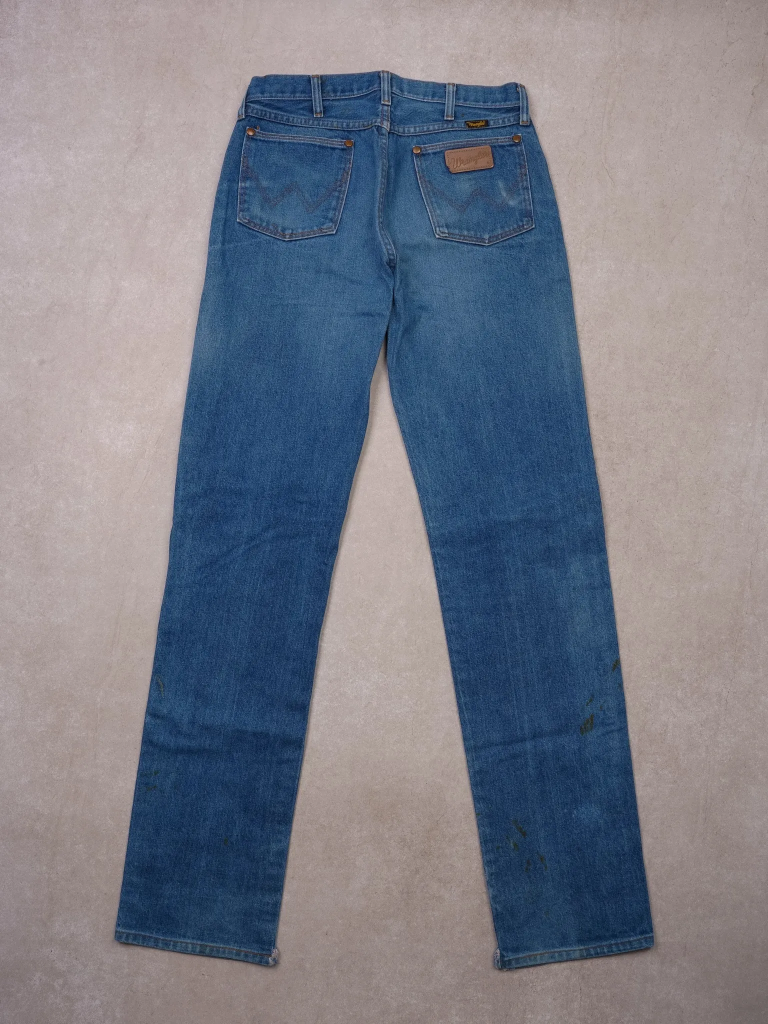 Vintage Blue Wrangler Classic Straight Leg Denim (30x35) sold by Rebalance Vintage product image thumbnail 3