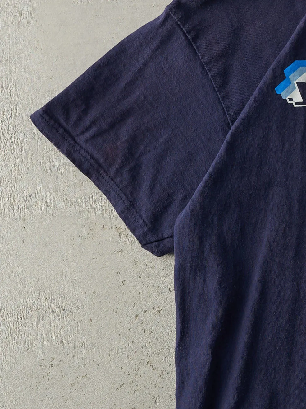 Vintage Y2K Navy Blue Nike Just Do It Tee (S) sold by Rebalance Vintage product image thumbnail 3