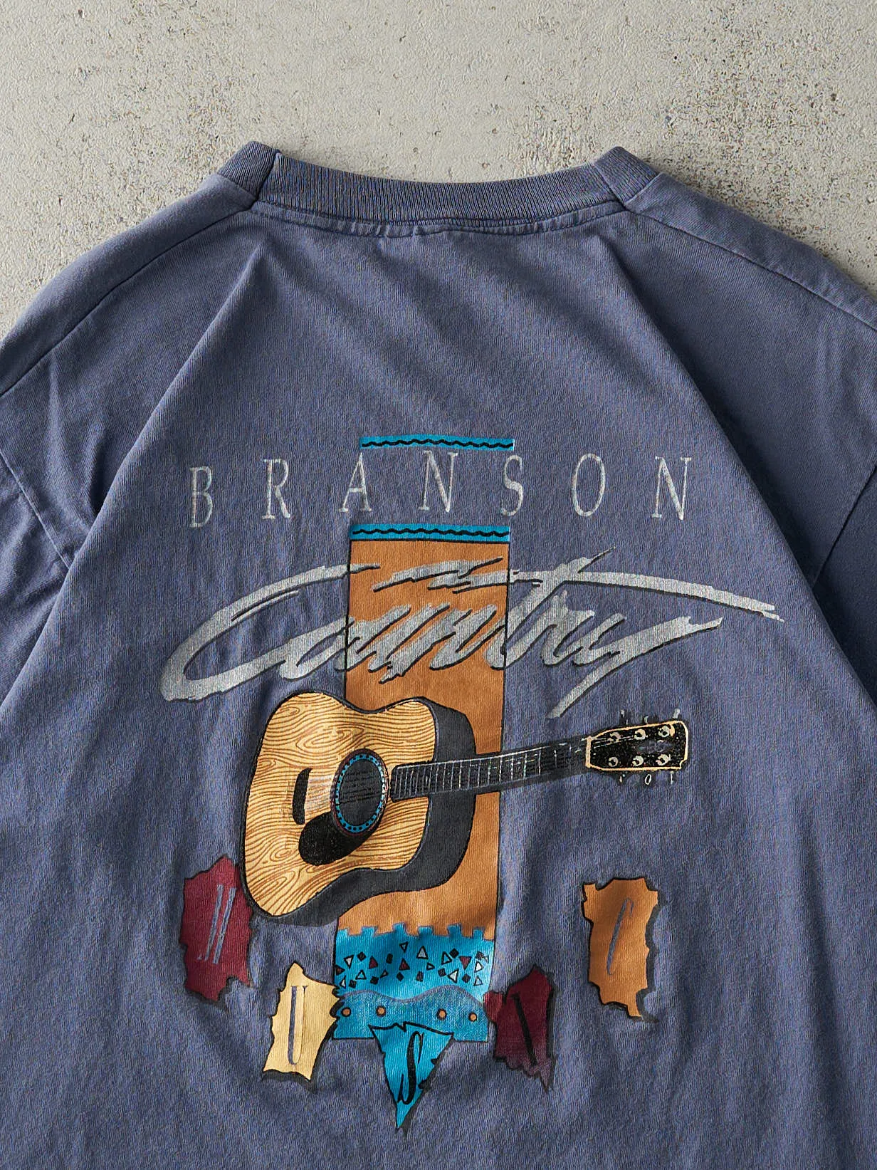Vintage 90s Slate Blue Branson Country Music Single Stitch Tee (M) sold by Rebalance Vintage product image thumbnail 4