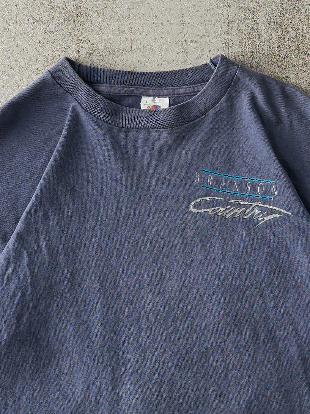 Vintage 90s Slate Blue Branson Country Music Single Stitch Tee (M) sold by Rebalance Vintage product image thumbnail 3