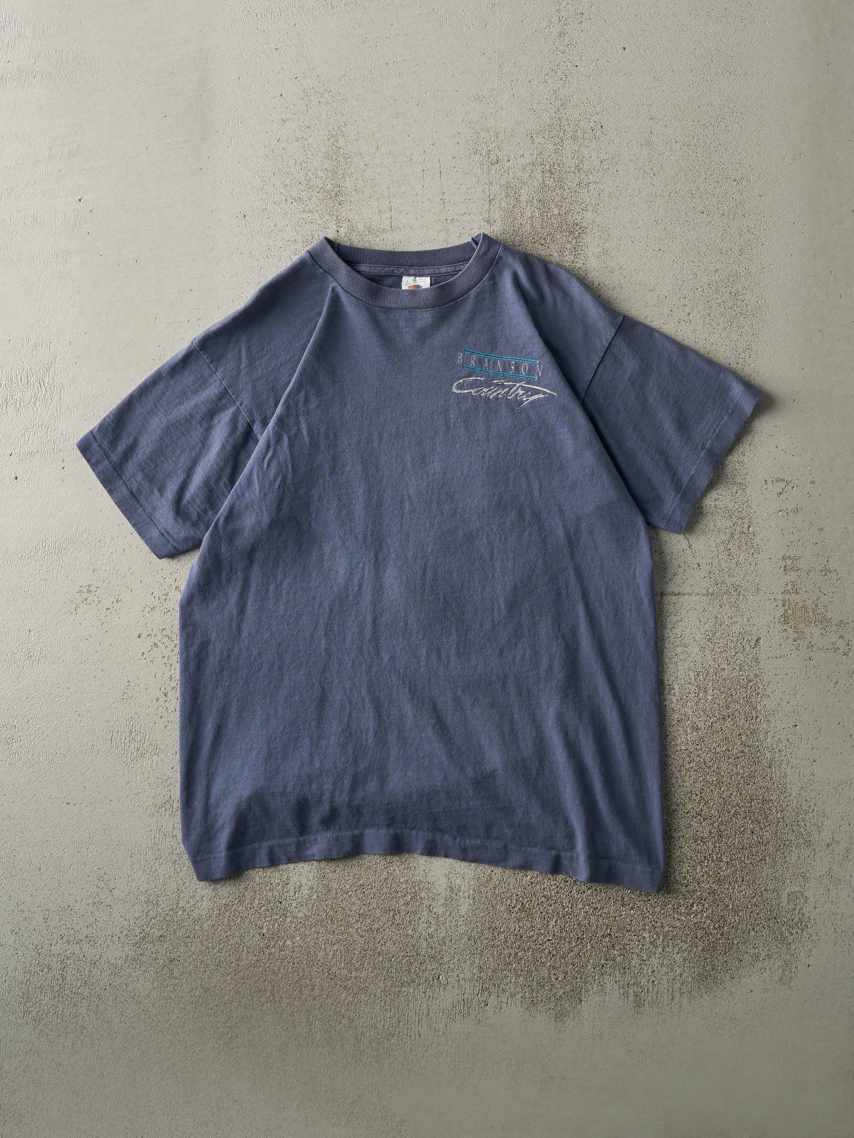 Vintage 90s Slate Blue Branson Country Music Single Stitch Tee (M) sold by Rebalance Vintage product image thumbnail 2