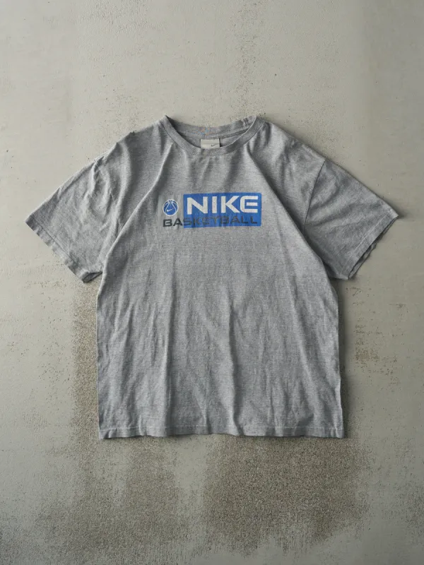 Vintage Y2K Grey Nike Basketball Tee (M) sold by Rebalance Vintage