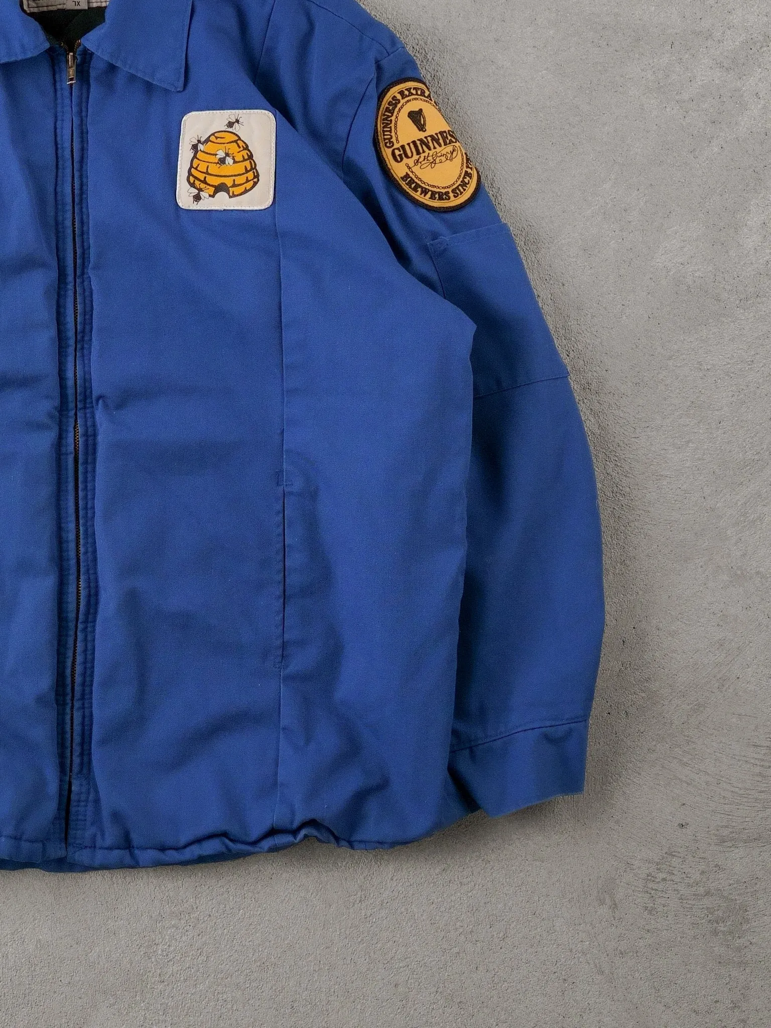 Vintage 90s Blue Wear Guard Bumble Bee Work Wear Jacket (L) sold by Rebalance Vintage product image thumbnail 5