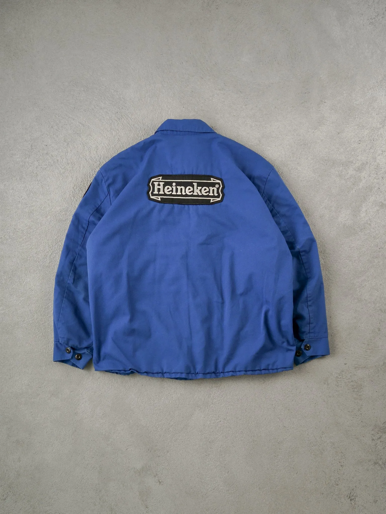 Vintage 90s Blue Wear Guard Bumble Bee Work Wear Jacket (L) sold by Rebalance Vintage product image thumbnail 2