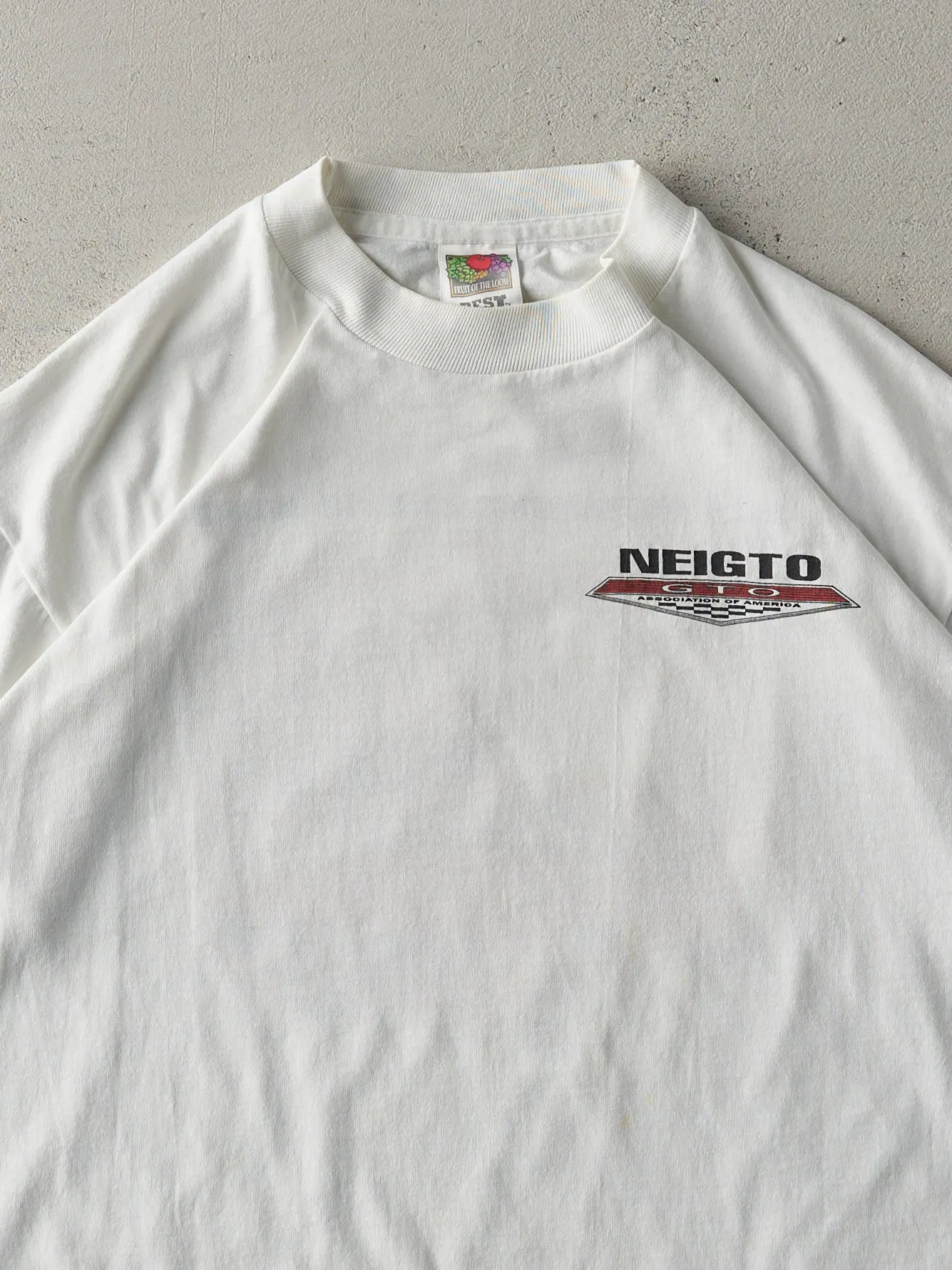 Vintage 90s White "Here Comes The Judge" Pontiac GTO Tee (M) sold by Rebalance Vintage product image thumbnail 3