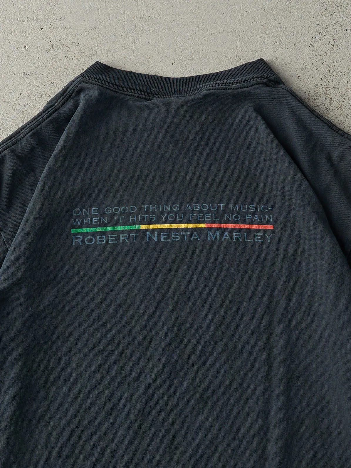 Vintage 02' Faded Black Bob Marley Tee (M) sold by Rebalance Vintage product image thumbnail 4