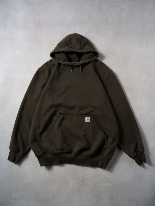 Vintage 90s Taupe Brown Carhartt Rain Defender Hoodie (XXL) sold by Rebalance Vintage