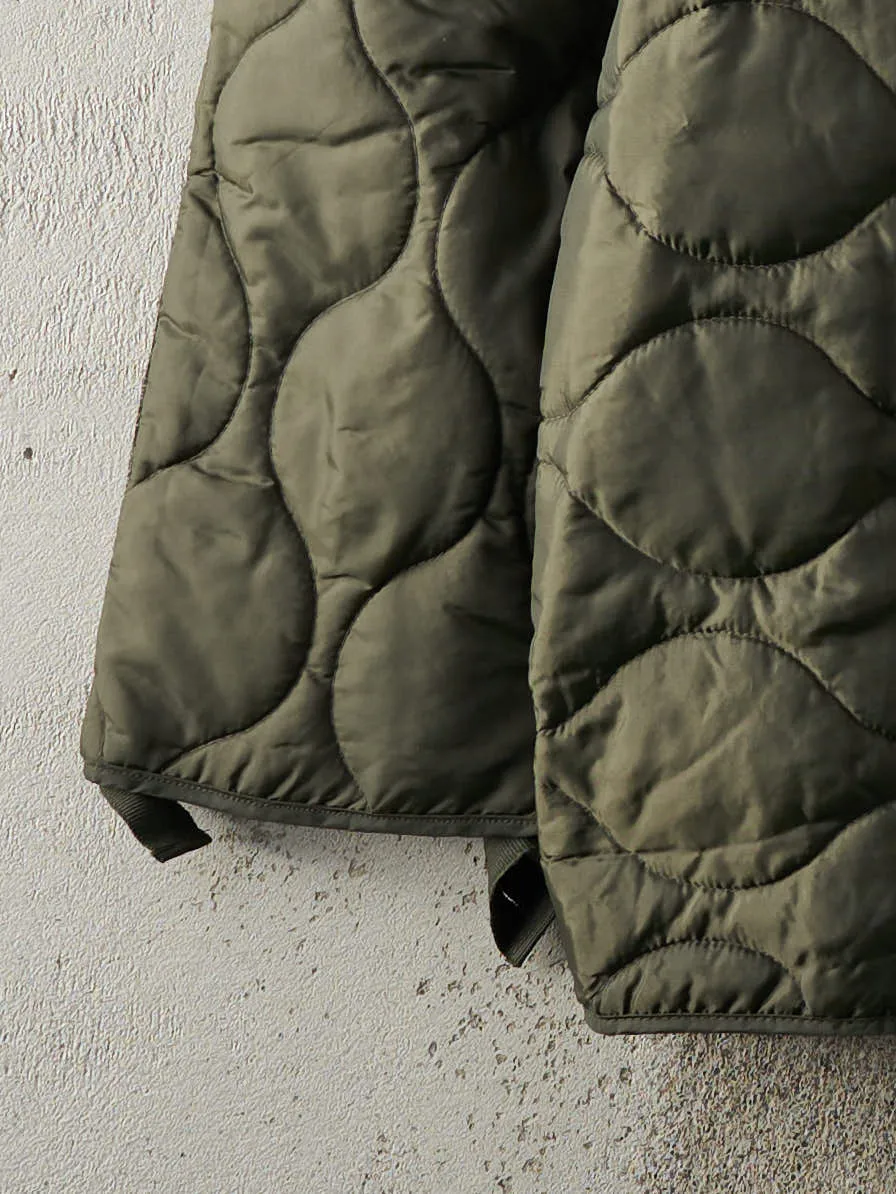 Vintage Y2K Dark Green Army Liner Jacket (L/XL) sold by Rebalance Vintage product image thumbnail 3