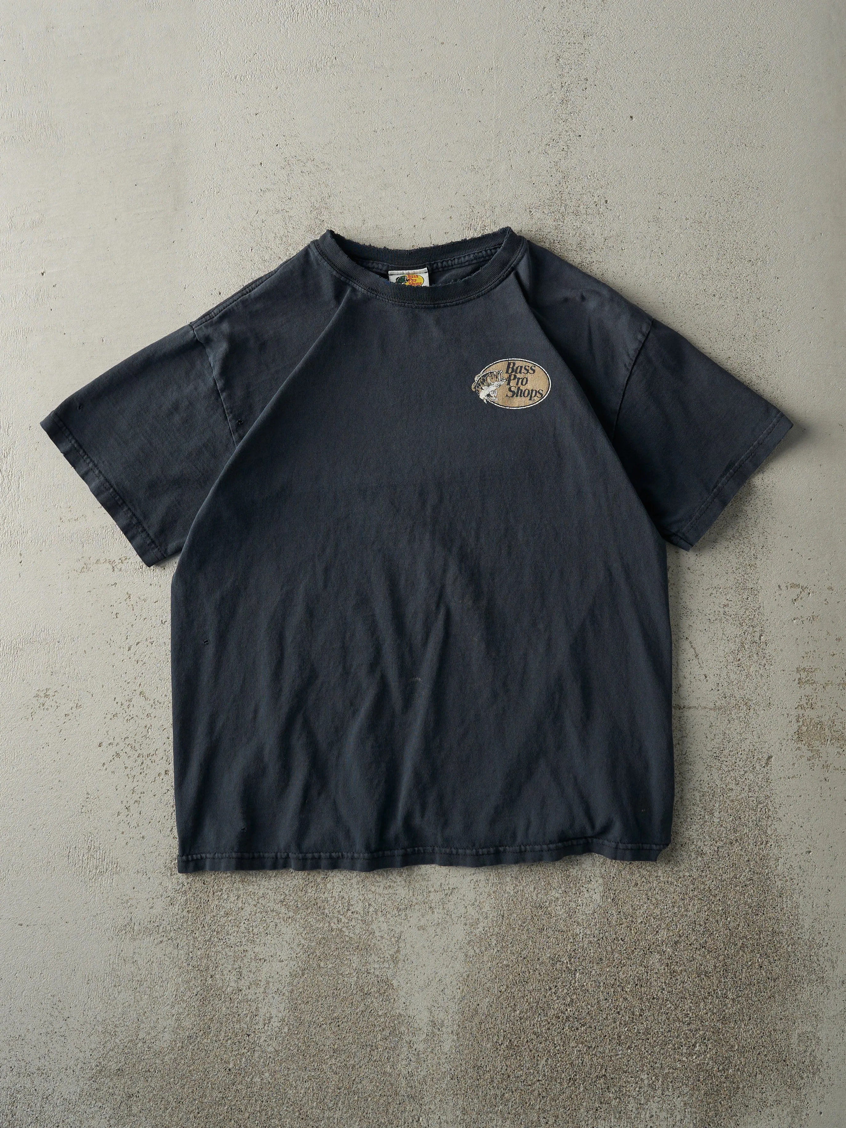Vintage Y2K Faded Black Bass Pro Shops Club Head Hunter Tee (S) sold by Rebalance Vintage product image thumbnail 2