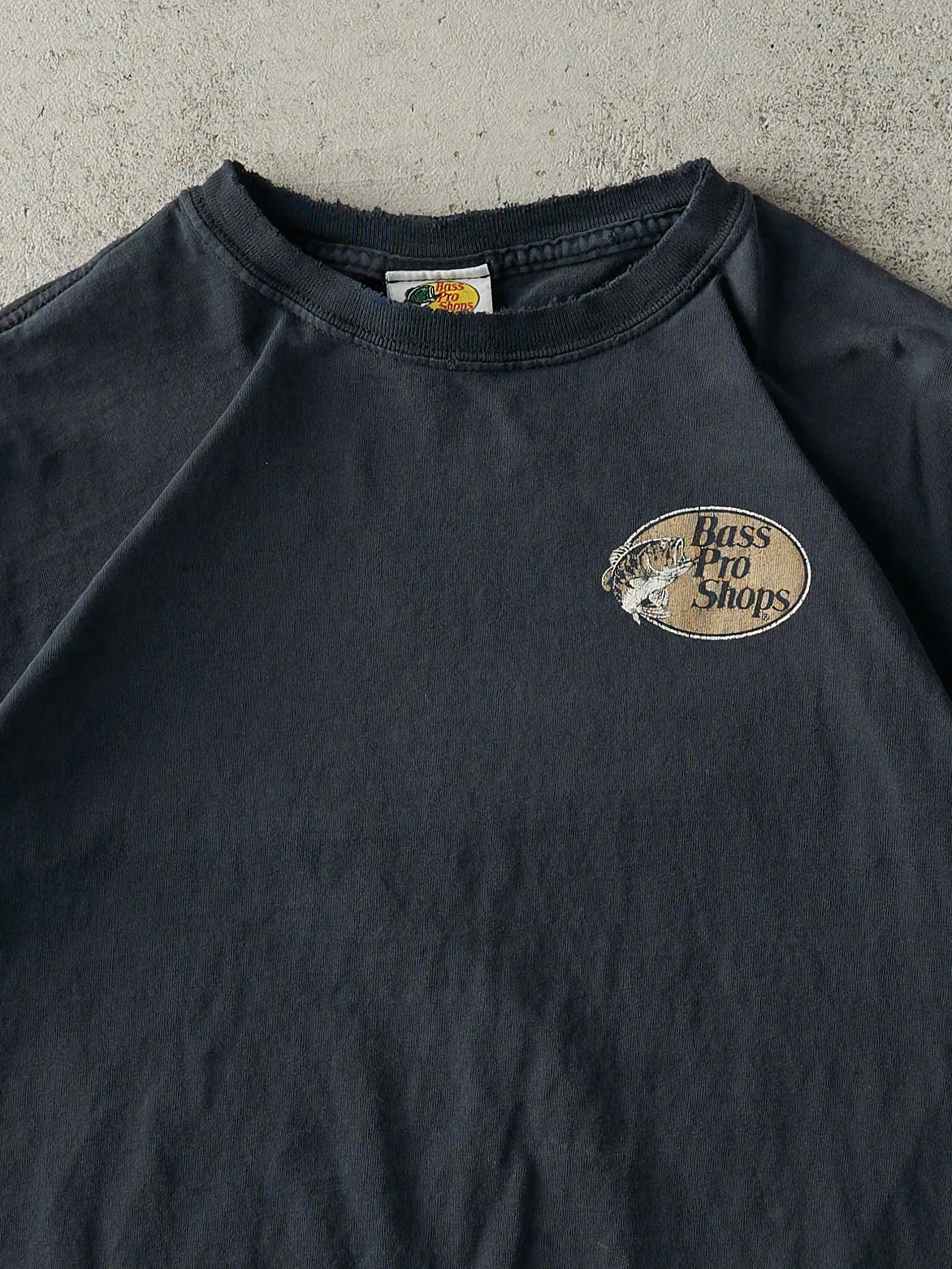 Vintage Y2K Faded Black Bass Pro Shops Club Head Hunter Tee (S) sold by Rebalance Vintage product image thumbnail 3