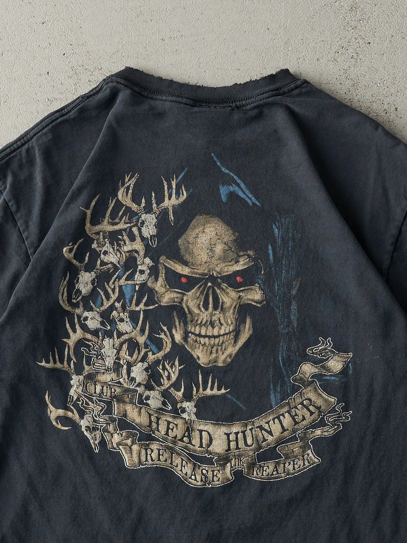 Vintage Y2K Faded Black Bass Pro Shops Club Head Hunter Tee (S) sold by Rebalance Vintage product image thumbnail 4