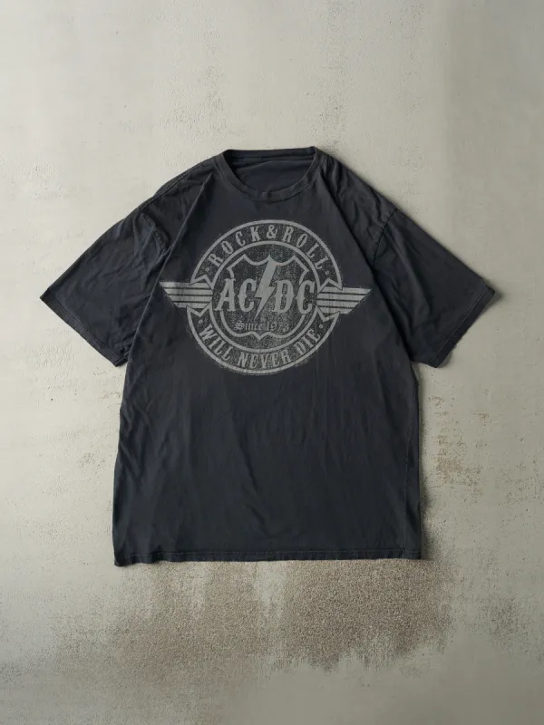 13' Black ACDC Rock & Roll Will Never Die Tee (XXL) sold by Rebalance Vintage