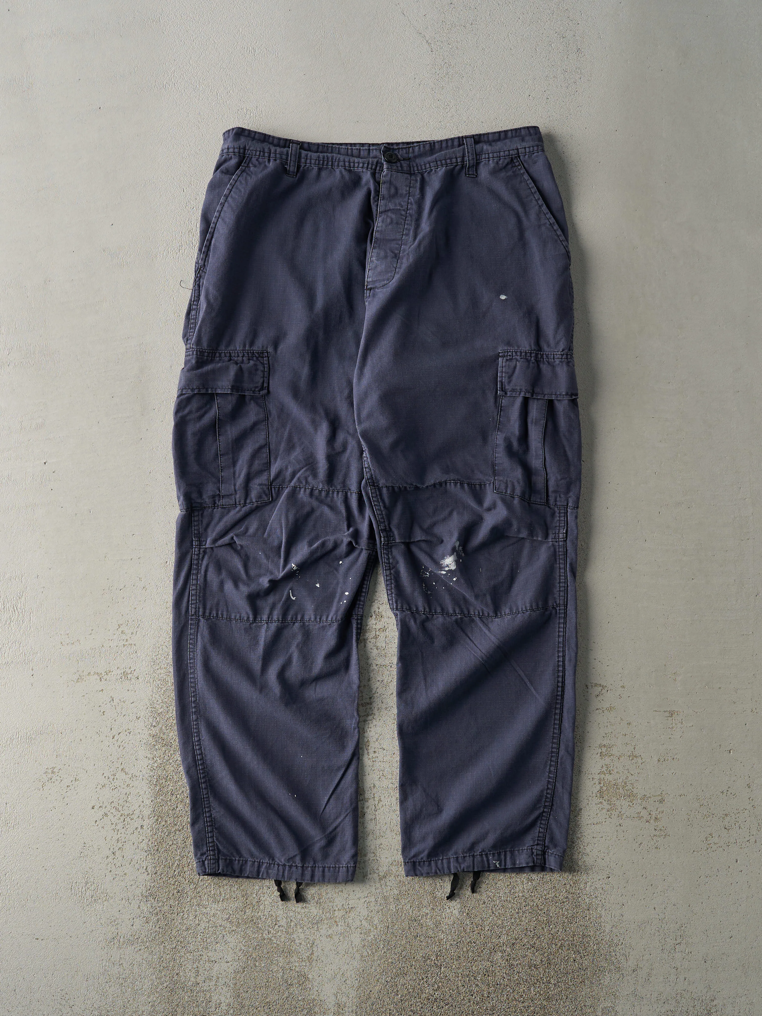Vintage 90s Navy Blue Military Cargo Pants (35.5x30) sold by Rebalance Vintage
