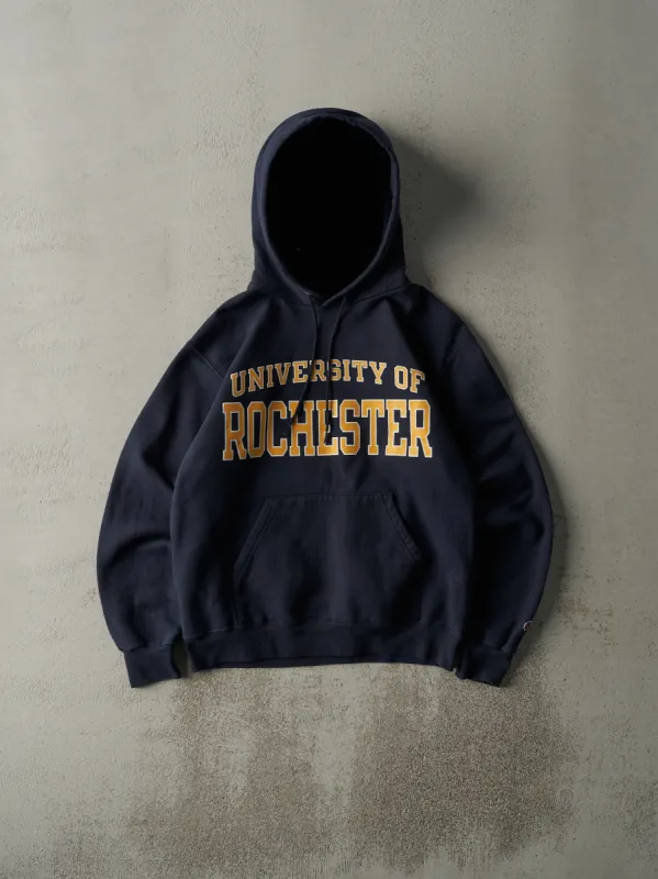 Vintage Y2K Navy Blue University of Rochester Hoodie (M) sold by Rebalance Vintage