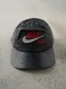 Vintage 90s Black Leather Embroidered Nike Air Bootleg Hat sold by Rebalance Vintage
