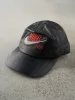 Vintage 90s Black Leather Embroidered Nike Air Bootleg Hat sold by Rebalance Vintage