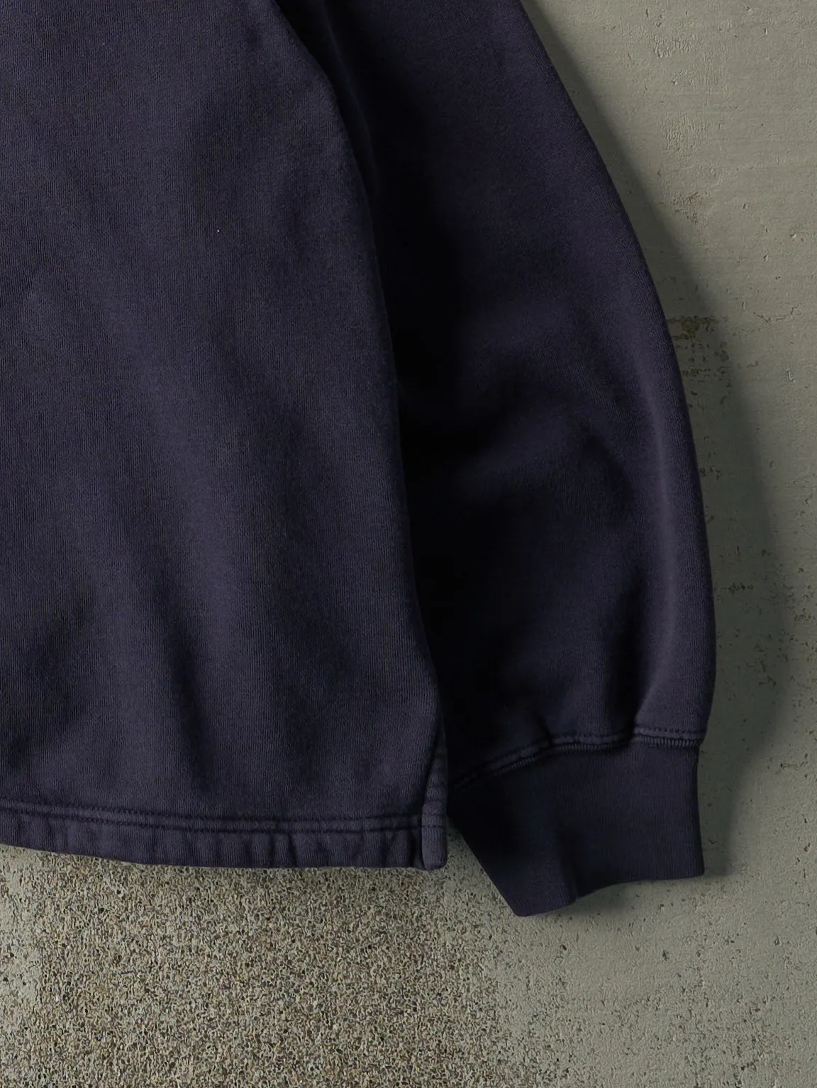 Vintage 90s Navy Blue Polo by Ralph Lauren Embroidered Quarter Zip Sweater (XL) sold by Rebalance Vintage product image thumbnail 3