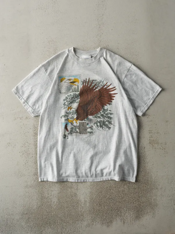 Vintage Y2K Heather Grey Eagles Tee (M) sold by Rebalance Vintage