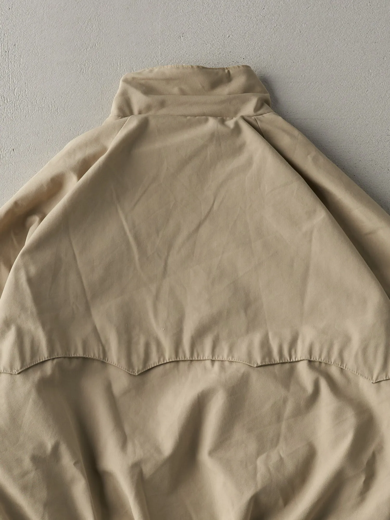 Vintage 70s Beige Flannel Lined Harrington Jacket (M) sold by Rebalance Vintage product image thumbnail 4