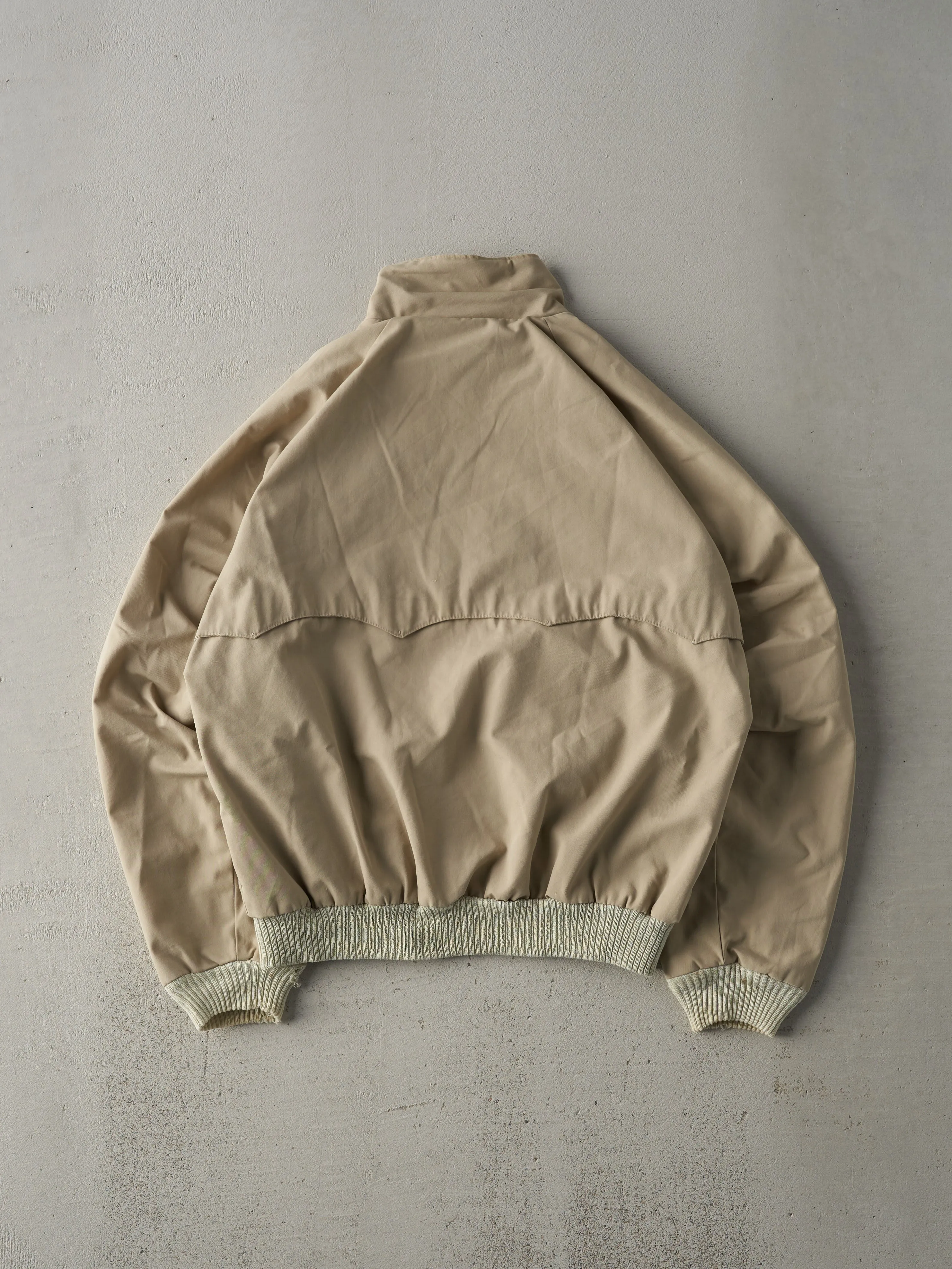 Vintage 70s Beige Flannel Lined Harrington Jacket (M) sold by Rebalance Vintage product image thumbnail 2