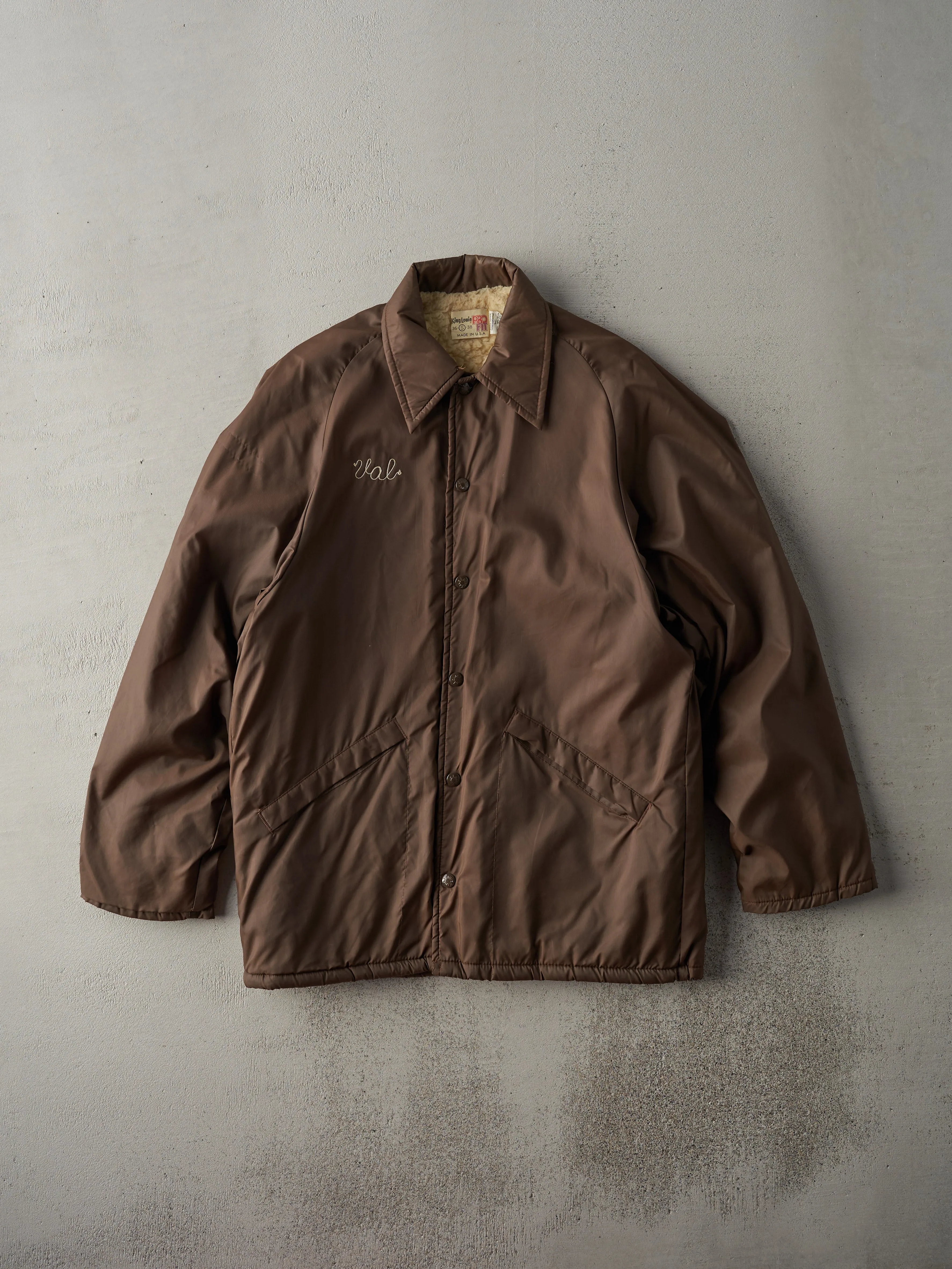 Vintage 70s Dark Brown Eagle Cafe Ivanhoe Chain Stitched Jacket (S) sold by Rebalance Vintage product image thumbnail 2