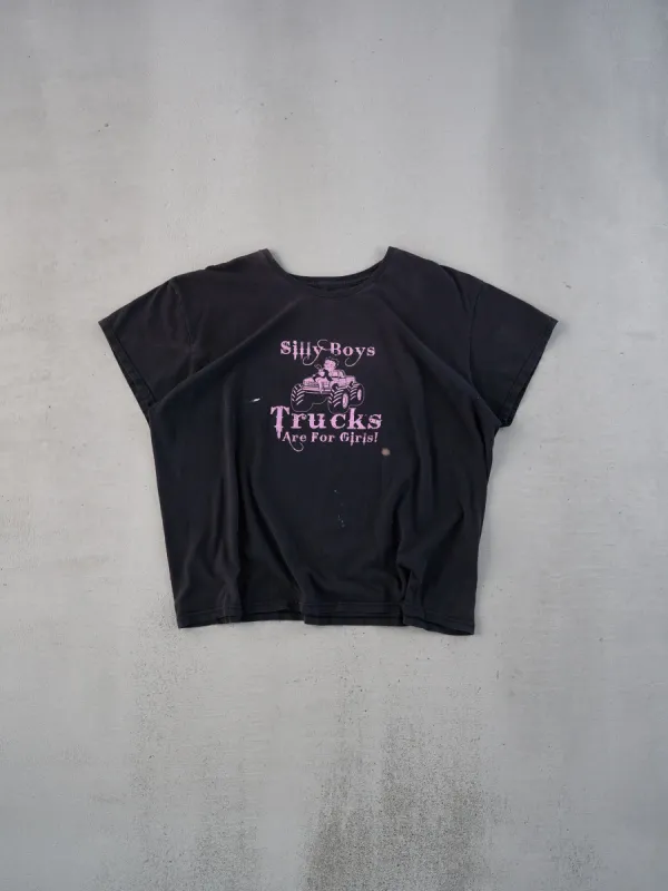 Vintage Y2k Black Betty Boop "Silly Boys Trucks Are for Girls" Tee (M) sold by Rebalance Vintage