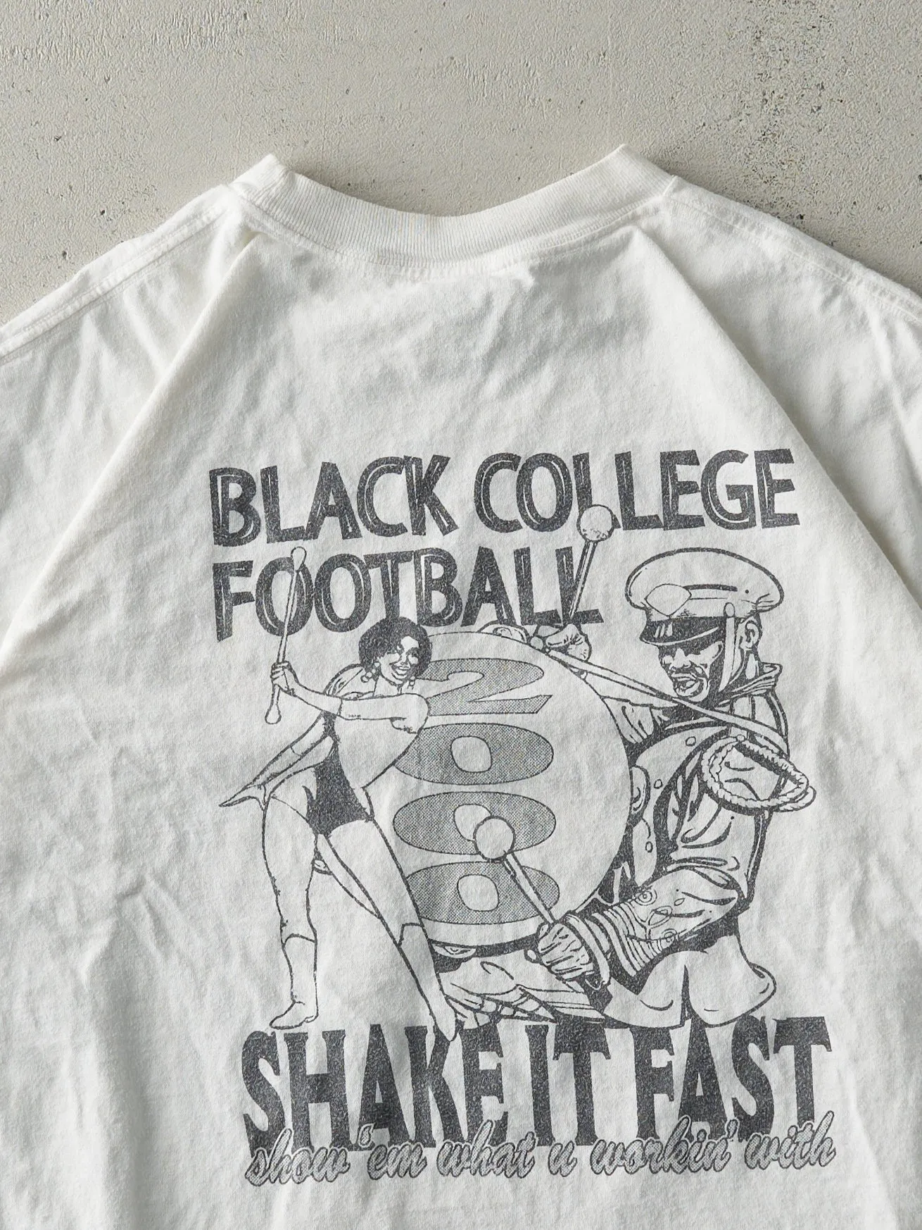 Vintage 00' White Tennessee State University Homecoming Single Stitch Tee (L) sold by Rebalance Vintage product image thumbnail 4