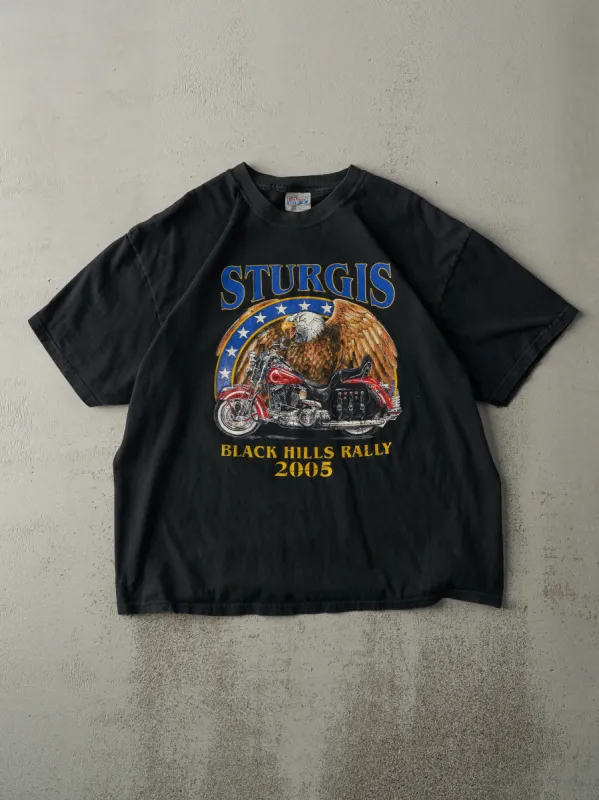 Vintage 05' Black Sturgis Black Hills Motorcycle Rally Tee (L) sold by Rebalance Vintage