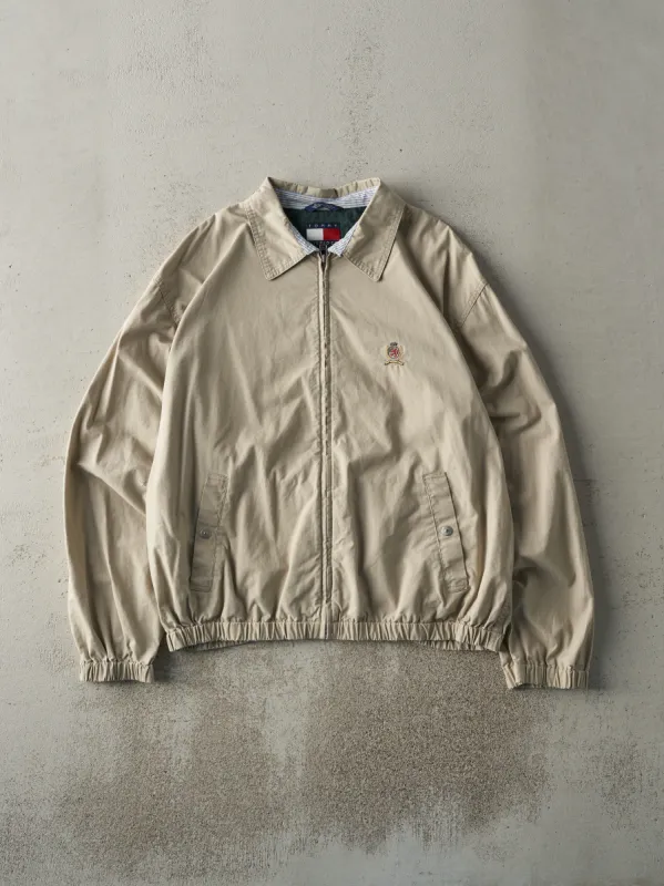 Vintage Y2K Beige Tommy Hilfiger Harrington Jacket (M) sold by Rebalance Vintage