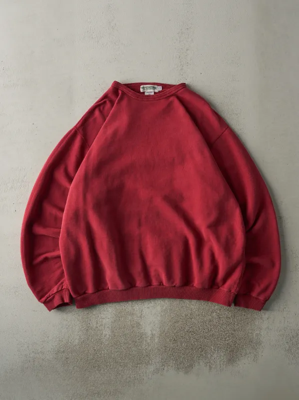 Vintage 90s Burgundy Blank Wind River Crewneck (XXL/XXXL) sold by Rebalance Vintage