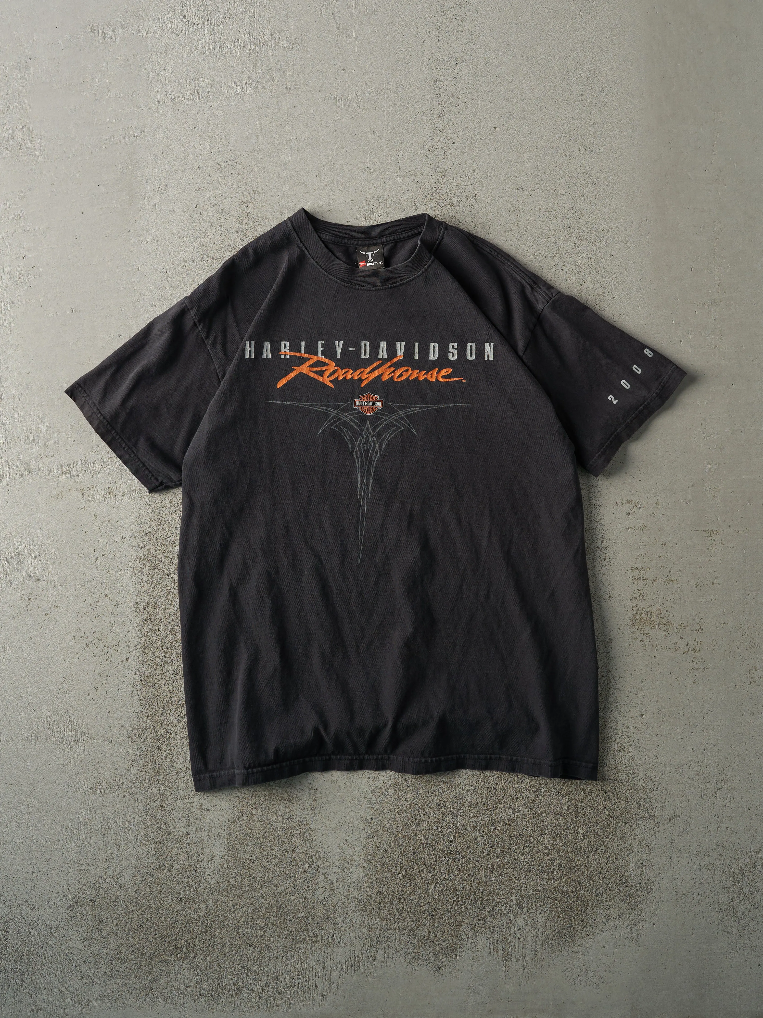 Vintage 08' Black Harley Davidson Roadhouse Tee (M) sold by Rebalance Vintage