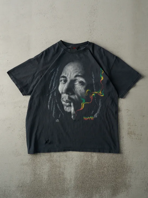 Vintage Y2K Faded Black Bob Marley Tee (M) sold by Rebalance Vintage