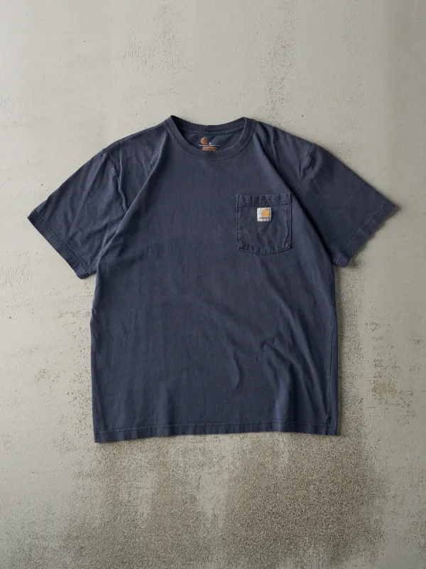 Vintage Y2K Navy Blue Carhartt Pocket Tee (M) sold by Rebalance Vintage