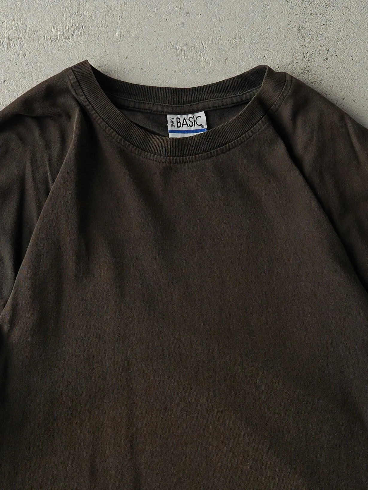 Vintage Y2K Faded Black Blank Tee (L/XL) sold by Rebalance Vintage product image thumbnail 2