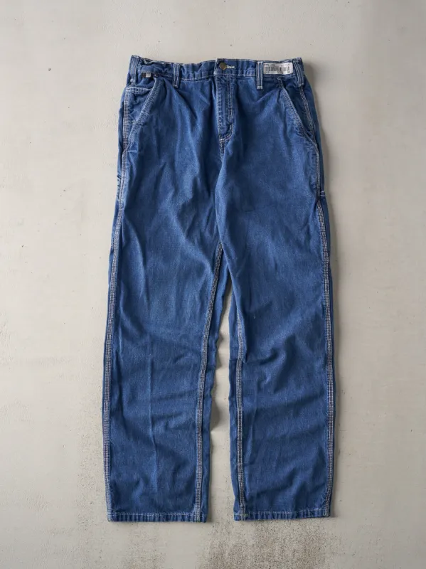 Vintage Y2K Blue Fire Resistant Carhartt Denim Jeans (34x33) sold by Rebalance Vintage