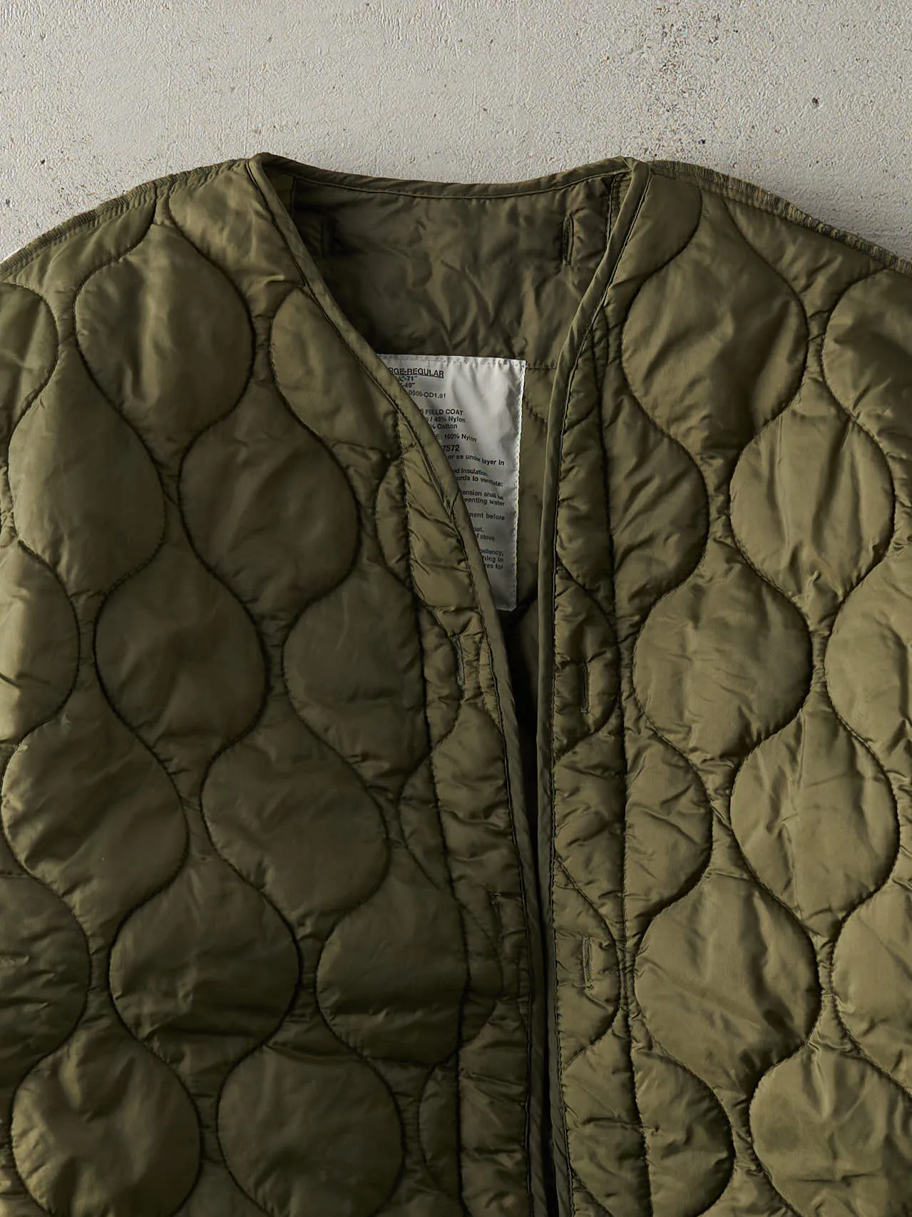 Vintage Y2K Dark Green Army Liner Jacket (L/XL) sold by Rebalance Vintage product image thumbnail 2