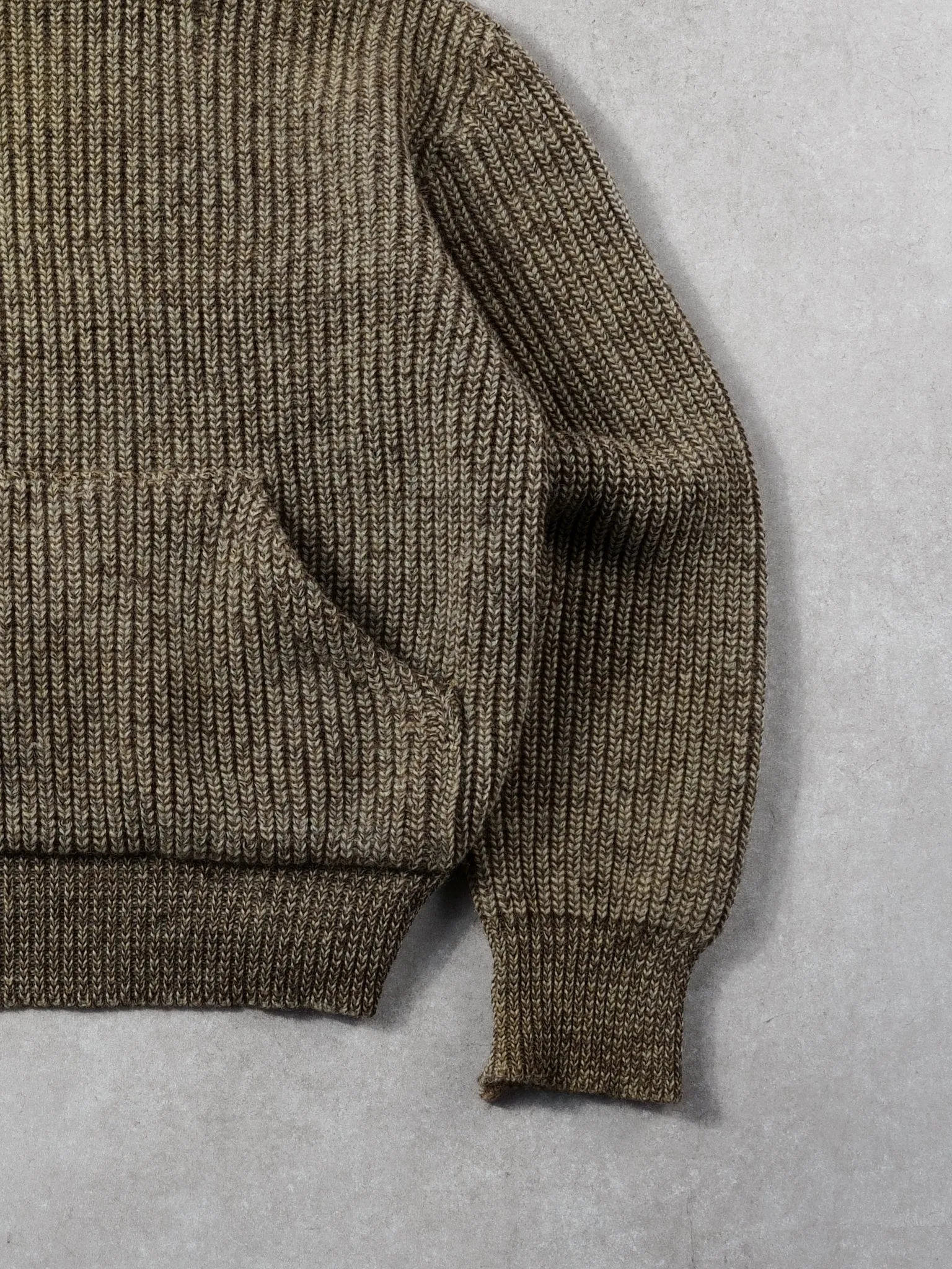 Vintage 70s Brown Knit Hoodie (S/M) sold by Rebalance Vintage product image thumbnail 3