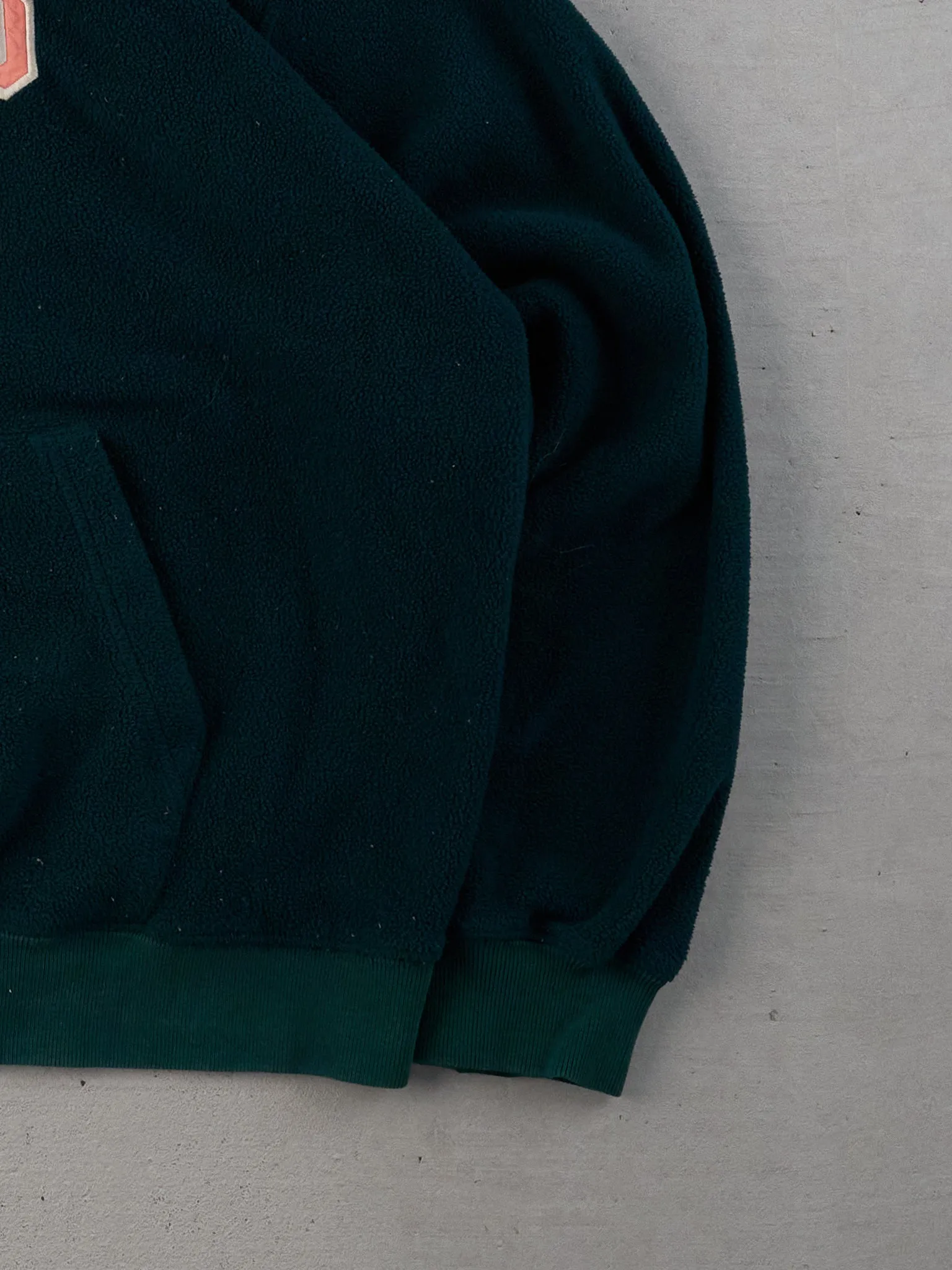 Vintage 90s Pine Green Gap Athletics Fleece Hoodie (L) sold by Rebalance Vintage product image thumbnail 3