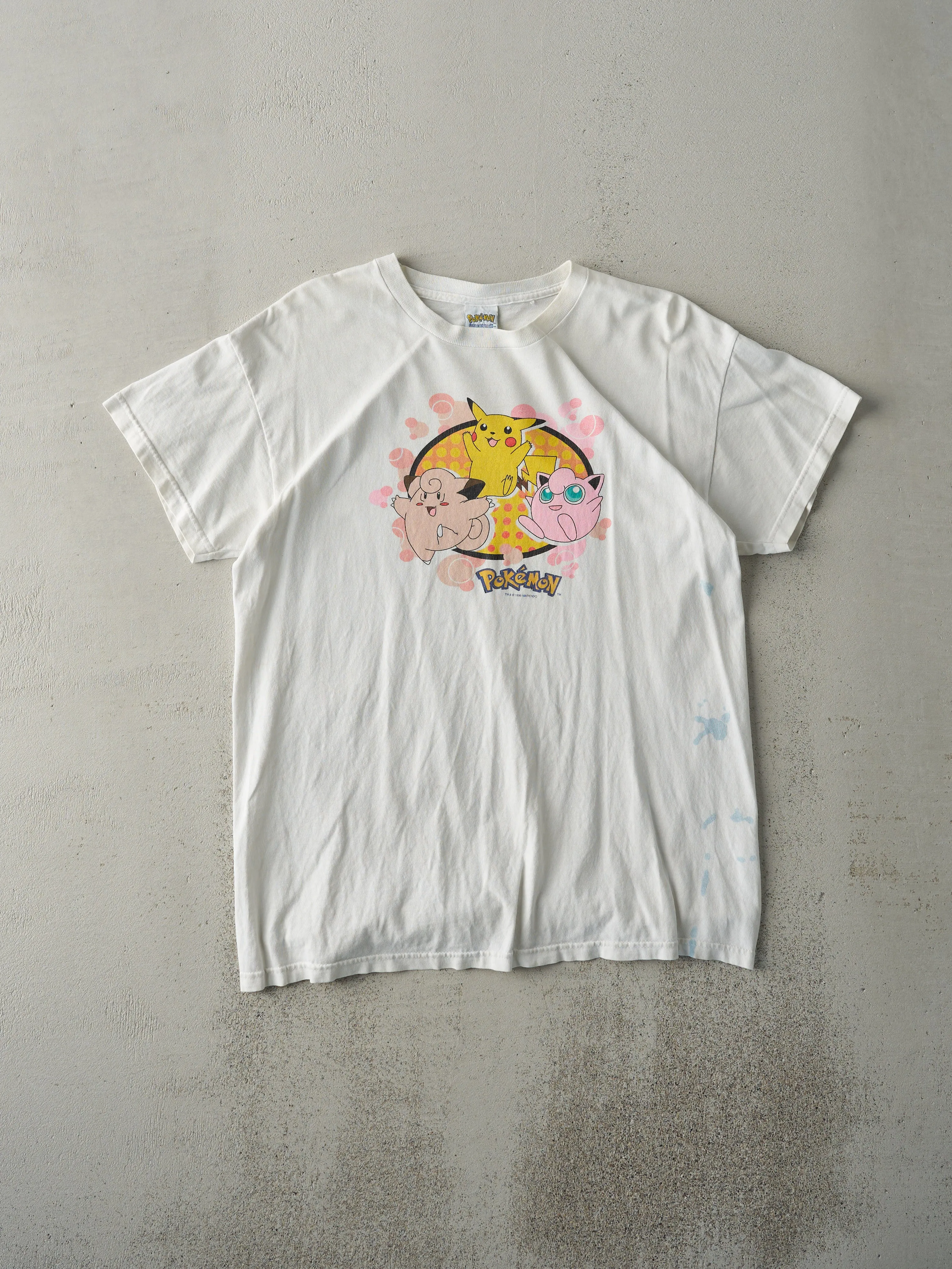 Vintage 99' White Pokemon Tee (S/M) sold by Rebalance Vintage
