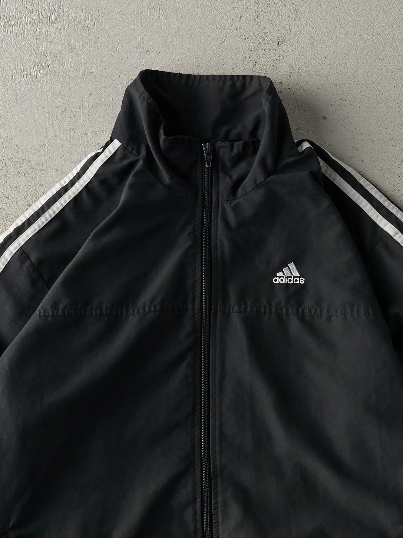 Vintage Y2K Black Embroidered Adidas Track Jacket (M/L) sold by Rebalance Vintage product image thumbnail 2
