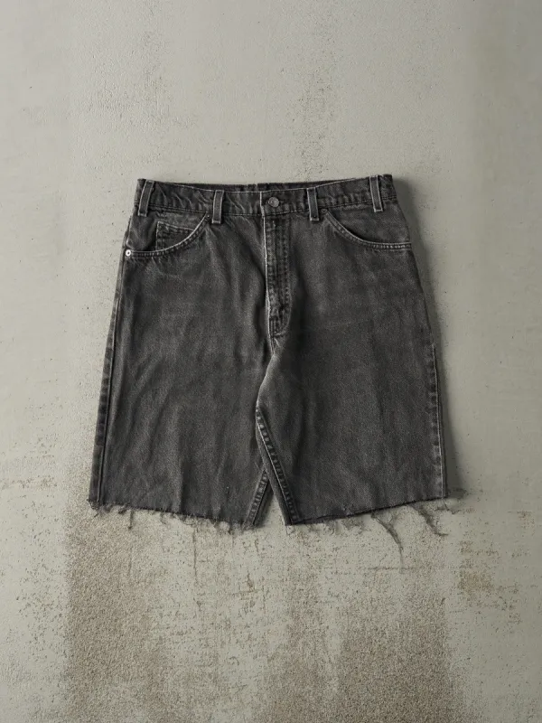 Vintage 80s Black Levi's 550 Orange Tab Denim Shorts (32x10) sold by Rebalance Vintage