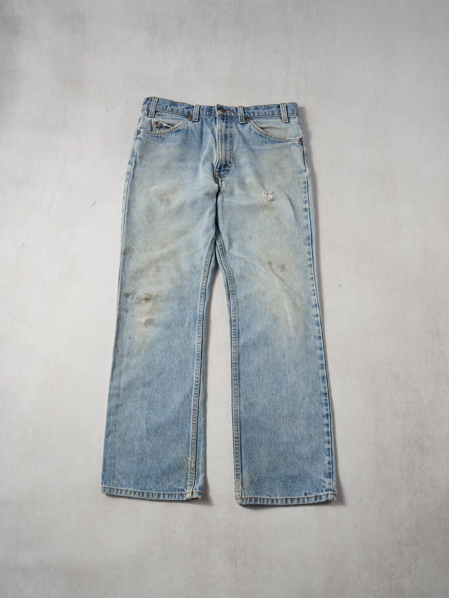 Vintage 70s Light Blue Levi's 517 Denim Jeans (32x29) sold by Rebalance Vintage