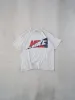 Vintage 90s White Nike Tri-colour Logo Tee (S/M) sold by Rebalance Vintage