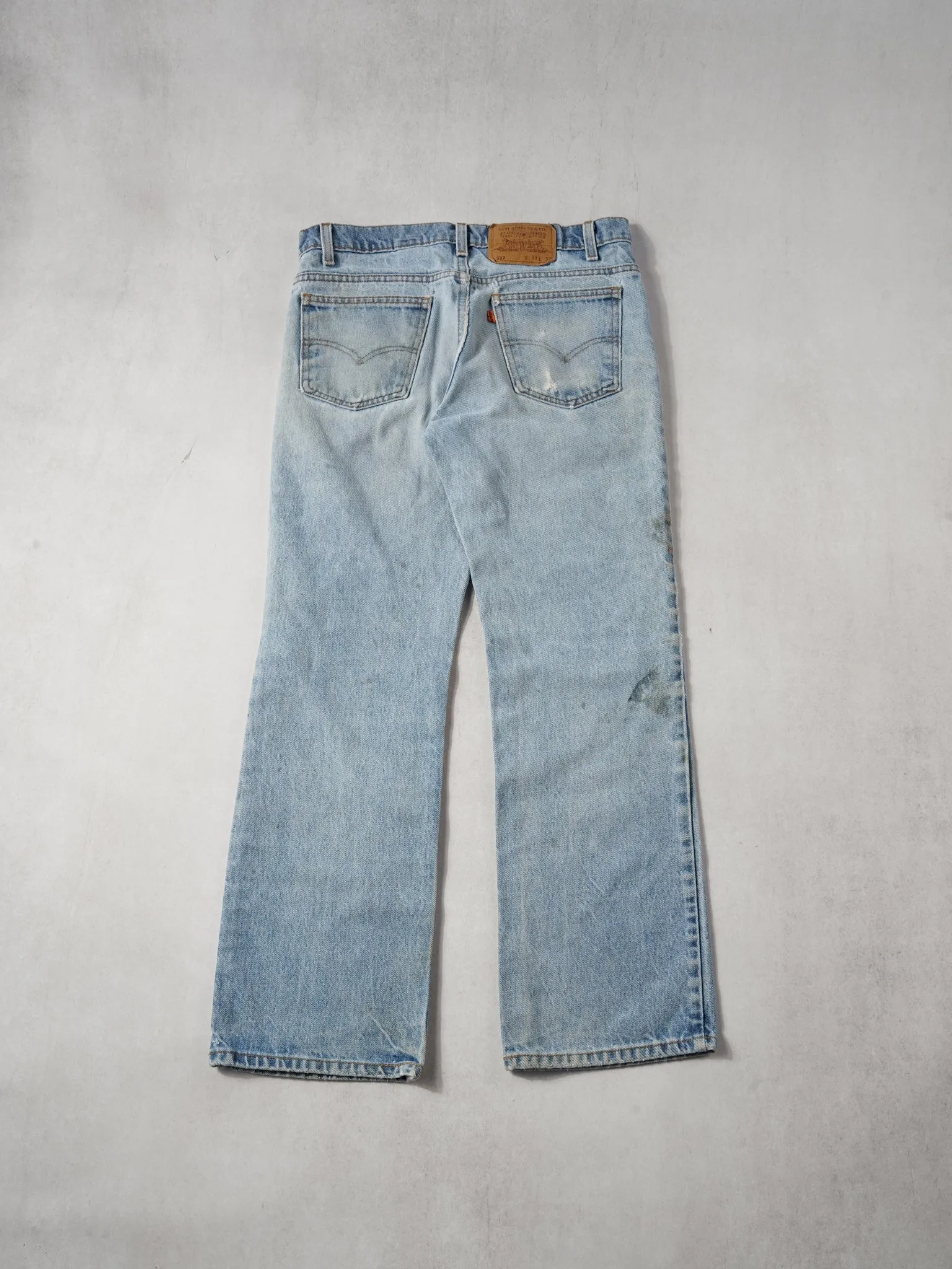 Vintage 70s Light Blue Levi's 517 Denim Jeans (32x29) sold by Rebalance Vintage product image thumbnail 2
