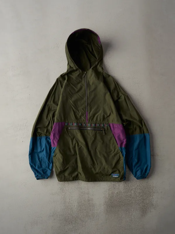 Vintage 90s Green LL Bean Anorak Windbreaker Jacket (S) sold by Rebalance Vintage